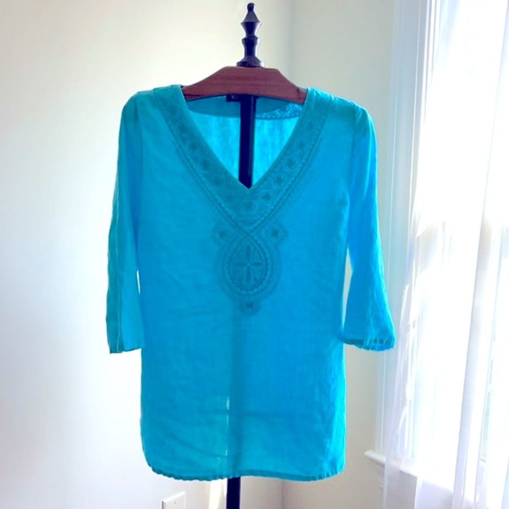 TOMMY BAHAMA turquoise tunic